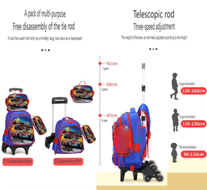 <span class=keywords><strong>Mochila</strong></span> <span class=keywords><strong>Escolar</strong></span> con Ruedas 3 en 1 de EVA 3D con Diseño de Dibujos Animados <span class=keywords><strong>para</strong></span> Niños, Venta al por Mayor, <span class=keywords><strong>Mochila</strong></span> <span class=keywords><strong>Escolar</strong></span> con Ruedas <span class=keywords><strong>para</strong></span> Estudiantes - Product Image 3