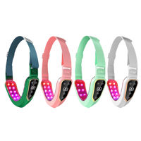 Masseur facial portable en forme de V avec écran LCD numérique, sangle réglable, équipement de soin de la peau du visage pour la maison