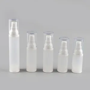 Factory direct sale off the shelf airless bolttles with dustproof cover for liquid and lotion skin care