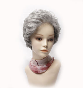 Perruque WIGTS Chic Gris Mélangé, Cheveux Humains, 6 Pouces, 50% Gris Mélangé, 80% Gris, Toucher Doux, Extension Naturelle - Product Image 3