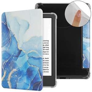 Nueva carcasa trasera transparente con tapa personalizada para <span class=keywords><strong>Amazon</strong></span> <span class=keywords><strong>Kindle</strong></span> 2024 e-book case 12th 7 pulgadas Funda de cuero - Product Image 3