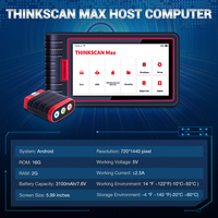 EE. UU. Almacén DE LA UE ThinkScan Max 2 Lector de código automotriz profesional 28 Servicio de mantenimiento ECU Codificación Prueba de acción