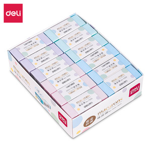 Deli Macarons Eraser 71051 Colorful Office <b>Study</b> Stationery Block PVC <b>Material</b> - Product Image 5