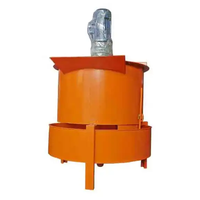 Chine Fabrication de pot de mélange de béton électrique jaune de haute qualité Petit mélangeur vertical de boue de ciment de mortier
