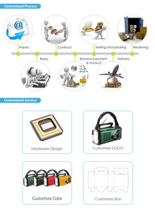 Banque d'alimentation portable 10000mAh avec lampe de lecture LED et alarme SOS extérieure AM FM NOAA Radio solaire d'urgence météo - Product Image 5