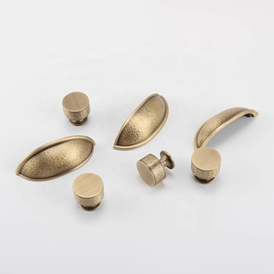 Hot Sale Shell <strong>Style</strong> Knurled <strong>Antique</strong> Brass Handle Kitchen Cabinet Handles <strong>Drawer</strong> Pulls and <strong>Knobs</strong> - Product Image 1
