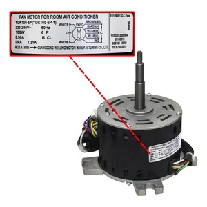 Moteur de ventilateur YDK100 6P 1 pour climatisation centrale 40x35x30 Modèle électrique YKS 100 6 15 - Product Image 3