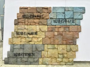 Trọng lượng nhẹ tự nhiên PU nhân tạo đá nghệ thuật bộ phận được sử dụng cho công viên và khu vực cảnh quan bên ngoài bức tường trang trí Faux đá siding - Product Image 2