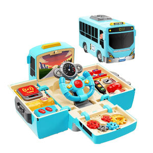 Simulador de conducción de coche de deformación multifunción para niños, <span class=keywords><strong>volante</strong></span> de autobús de plástico de juguete con regalo de música ligera - Product Image 1