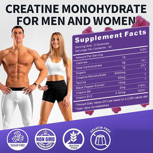 Top Quality <b>Creatine</b> <b>Monohydrate</b> Gummies Increase Energy Gummy Higher Intensity Candy - Product Image 2