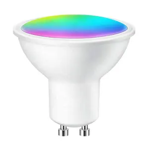 CGT Alexa Tuya contrôle vocal Wifi Zigbee RGB Dimmable Gu10 100-265v 5w lampe de projecteur Led ampoule intelligente pour la décoration de la maison