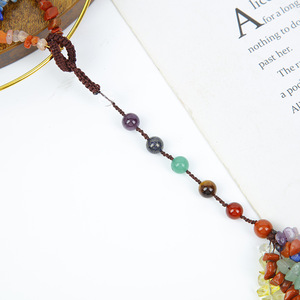 Carillon éolien <span class=keywords><strong>DIY</strong></span> en pierre naturelle craquelée, cristal <span class=keywords><strong>de</strong></span> jade, décoration d'intérieur, ornement suspendu, artisanat en cristal, <span class=keywords><strong>attrape</strong></span>-rêves étoile à cinq branches - Product Image 4