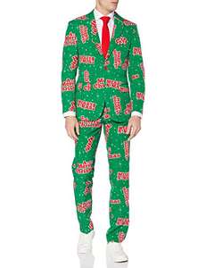 Abiti divertenti brutti costumi natalizi per <span class=keywords><strong>uomo</strong></span>-completo di natale: include <span class=keywords><strong>giacca</strong></span>, pantaloni <span class=keywords><strong>e</strong></span> <span class=keywords><strong>cravatta</strong></span> - Product Image 5