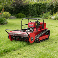 Robot Peralatan Pertanian dan Kehutanan zero turn flail crawler 12HP 15HP 16HP 18HP Mesin Pemotong Rumput Kendali Jarak Jauh