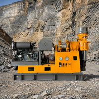 Foreuse rotative de puits d'eau FEIYANG XY-3, moteur diesel, profondeur max. 600m, pompe 325MM de diamètre, sur roues, 1 an de garantie, large plage de vitesse de tige, 380V