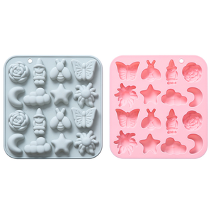 Nouveau moule en silicone <span class=keywords><strong>pour</strong></span> <span class=keywords><strong>fondant</strong></span> outil de beauté 17 trous <span class=keywords><strong>parfum</strong></span> cosmétiques chocolat bonbons gâteau décoration moule en silicone - Product Image 5