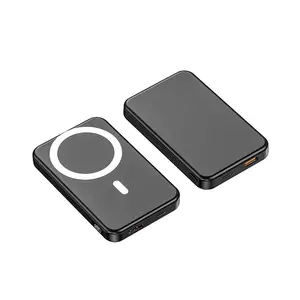ワイヤレスパワーバンク10000mAhPD20W磁気外部バッテリーType-C iPhone用急速充電器Mag Safe XiaomiSamsung PoverBank