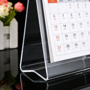 WANHAN Moderner Transparenter PS GPPS Kalenderständer 3mm Dick für Schreibtisch Tisch Zuhause Büro Schule Wohnzimmer - Product Image 2