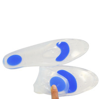 Semelles en gel de silicone confortables AS-36, échantillons gratuits, soutien de la voûte plantaire avant, coussin pour les pieds liquides