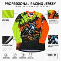 Maillot de motocross personnalisé, maillot de motocross MX, fournisseur de vêtements tout-terrain, respirant, séchage rapide, faible MOQ