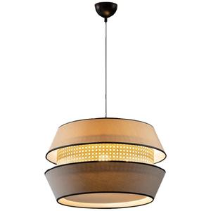 Lustre en rotin de style nordique japonais, lampe LED pour salle à manger, salon, chambre à coucher, bar, lampe suspendue décorative - Product Image 5