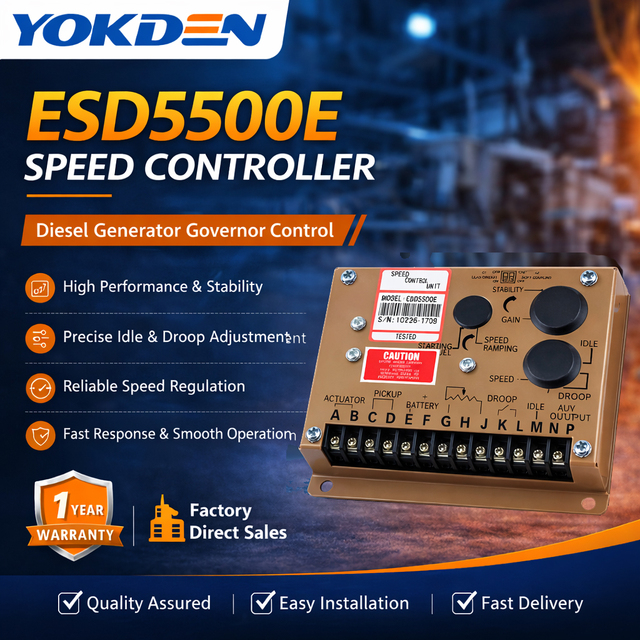 Speed Control Board Controller ESD5500E Electronic Generator Speed Governor 5500E