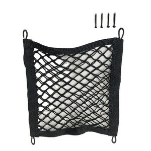 <span class=keywords><strong>Filet</strong></span> de rangement élastique pour <span class=keywords><strong>coffre</strong></span> de voiture avec 4 crochets, 25x45cm, noir, avec support adhésif - Product Image 3
