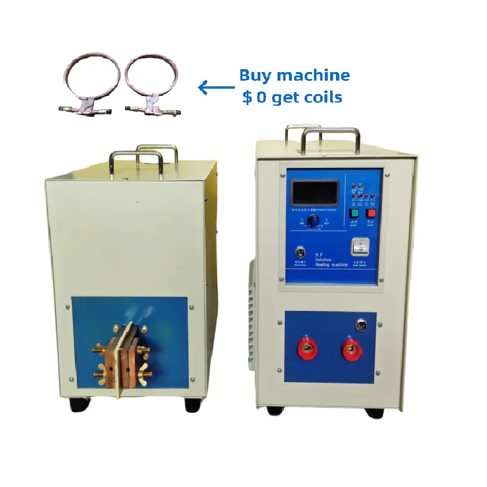 Fenghai Machinery IGBT Equipo de tratamiento térmico de inducción Calentador de inducción con bobina