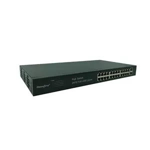 Hot Sale Support Server 24 Port Full Gigabit Enterprise L2 Managed Ethernet POE Switch with SFP Uplink