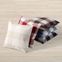 Housse de coussin en lin Vintage, taie d'oreiller de taille personnalisée, pour décoration de la maison, canapé et lit, housse de coussin