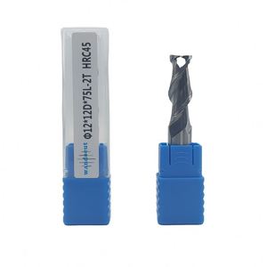 Fraise à queue conique à 2 dents en carbure monobloc pour le bois, outil CNC, fraises pour routeur à bois - Product Image 1