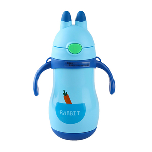 Wholesale Stainless Steel Insulated Toddler <b>Flask</b> Kids Water Bottle for Travel <b>with</b> <b>Straw</b> Lid & Handle - Product Image 6