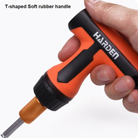 Jeu de tournevis à cliquet HARDEN Multi Tool Cr-v avec embouts de précision 46 pièces et poignée TPR