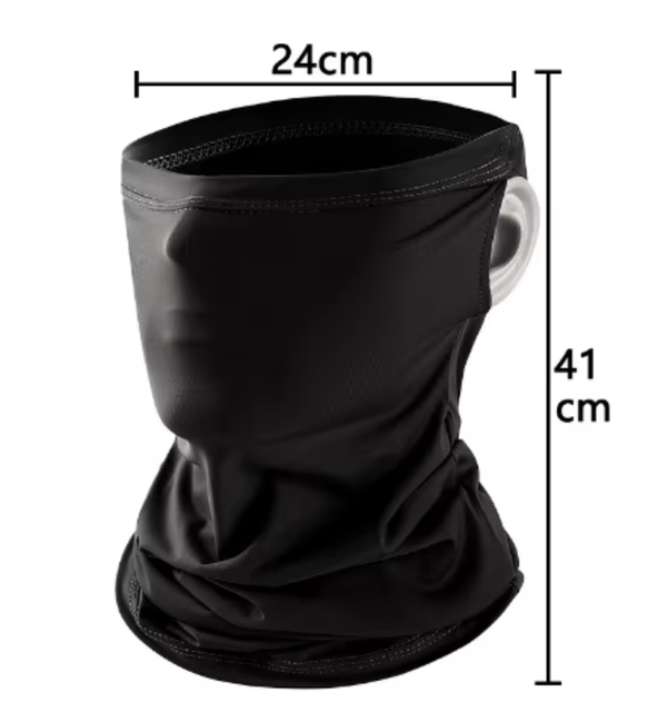 Ice Silk Sun Protection Neck Gaiter with Ear Loops Outdoor Cycling Golf Breathable Face Mask Multi-Functional Face Mask.