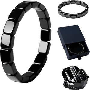 <b>Healing</b> <b>Bracelet</b> <b>Healing</b> Black Gallstone <b>Bracelet</b> Hematite <b>Bracelet</b> Elastic For Workplace Everyday Life Gift For Men - Product Image 2