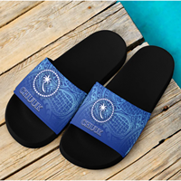 Claquettes de plage confortables en EVA Martinique pour l'été – Sandales personnalisées de haute qualité avec design drapeau national, vente en gros
