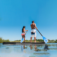 Planche de surf gonflable tout-en-un avec accessoires de paddleboard, légère (7,9 kg), portable