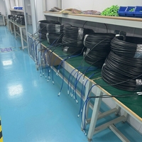 Câble à fibres optiques extérieur en promotion 6,0 mm GJYXCH 4 cœurs, cordon de brassage avec connecteur SC/LC APC UPC