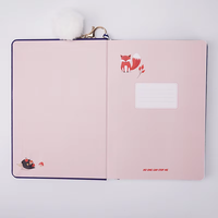 Cuaderno de Tapa Dura Personalizado con Diseño de Animales, Cuaderno con Banda Elástica de Dibujos Animados en Color, Bloc de Notas A5