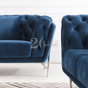 Conjunto de sofás para el hogar, tela de terciopelo para sala de estar, nuevo diseño Popular de Suecia - Product Image 6