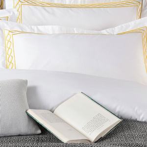 100% хлопок сатин отель вышивка постельное белье набор одеяло - Product Image 2