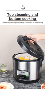 Factory Wholesale Hot Selling 2L/3L/4L/5L/6L Stainless Steel Rice Cooker for Household and Hotel Use Stainless Steel Housing Dur - Product Image 4
