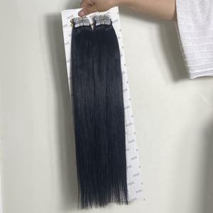 Wholesale Factory Good Quality European Virgin Double Drawn 100% <b>Human</b> <b>Remy</b> Soft Skin Weft Injected Invisible <b>Hair</b> <b>Extensions</b> - Product Image 1