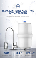 Vente en gros Purificateur d'eau certifié CE Filtre à eau RO en cinq étapes avec réservoir d'eau Filtro Purificador De Agua Osmosis Inversa