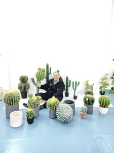 Aménagement paysager et jardinage et décoration de bureau à la maison ou à l'hôtel plante artificielle <span class=keywords><strong>Cactus</strong></span> Cm <span class=keywords><strong>Amazon</strong></span> vente chaude pilier de <span class=keywords><strong>cactus</strong></span> tropical - Product Image 3