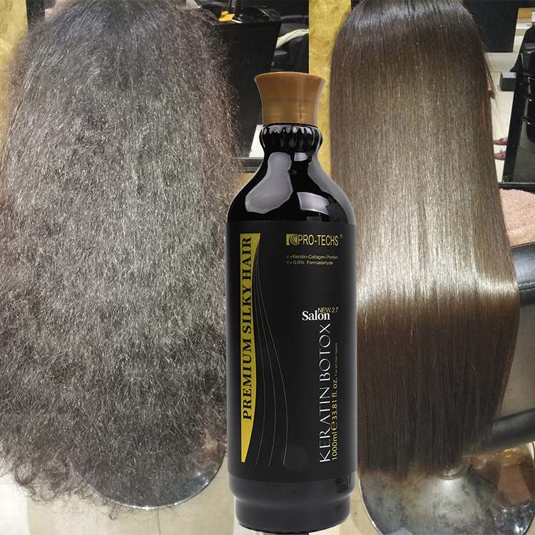 OEM Kertin Dalam Jumlah Besar Perawatan Pelurus Profesional Salon Tanpa Formaldehida Keratin Pelurus Rambut Kimia