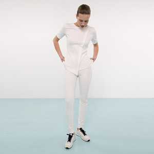 Tenues d'hôpital décontractées d'été YUHONG personnalisées, de luxe, durables, lavables, en polyester, rayonne et élasthanne, antistatiques, pour médecins - Product Image 4