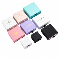 Boîtes en carton personnalisées avec logo d'usine, écologiques, pour bijoux (colliers, bagues, bracelets, boucles d'oreilles, pendentifs, bracelets rigides), emballage cadeau