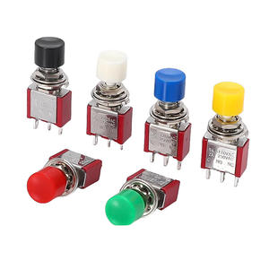 Interruptor de botón pulsador de 3 pines 1NO1NC 5A 120VAC con reinicio automático - Product Image 4