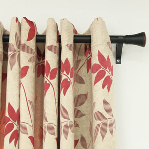 Rèm Vải <span class=keywords><strong>Jacquard</strong></span> Màu Đỏ Chất Lượng Hàng Đầu Cho Phòng Khách - Product Image 1